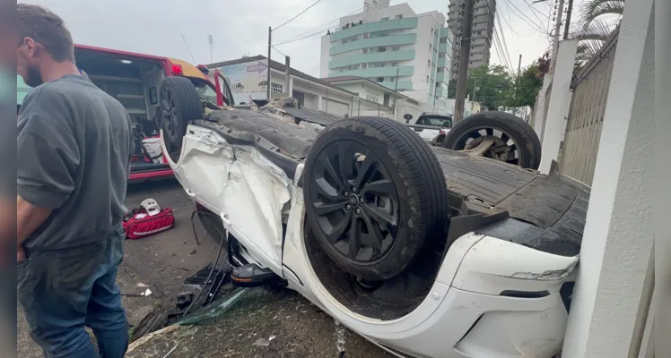 Acidente aconteceu na região da Vila Estrela, em Ponta Grossa.