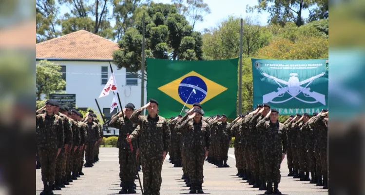 Evento faz uma homenagem à bandeira do Brasil.