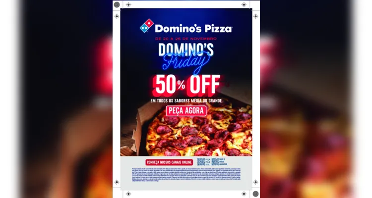 Pizzas estão com descontos de até 50% off