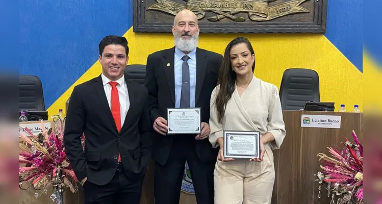 A equipe da Polícia Civil das Delegacias de Carambeí e Castro, nos Campos Gerais, recebeu Moção de Aplauso na Câmara de Vereadores de Carambeí