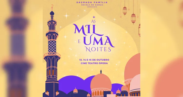 Promoção é do Sagrada Família Escola de Dança.
