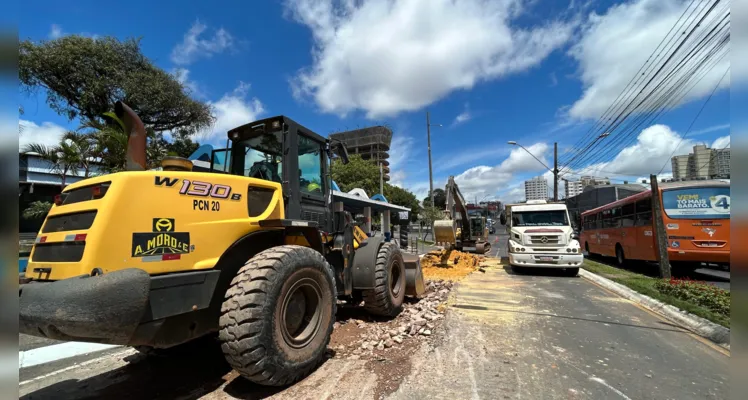 Obras na 'Ernesto Vilela' bloqueiam trânsito nesta quinta em PG