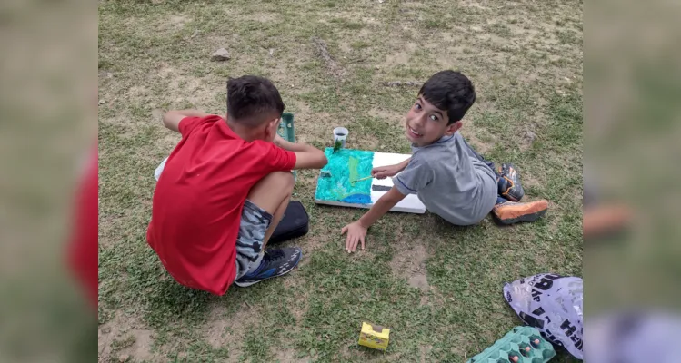 As atividades envolveram a construção de uma horta na escola e a confecção de maquetes conscientizadores 