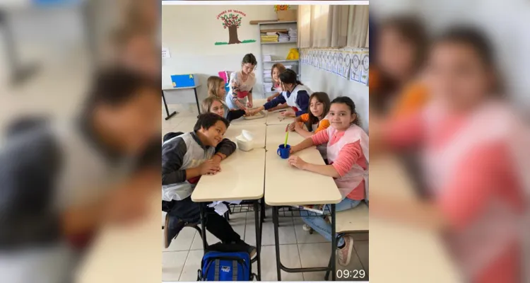 Educandos protagonizaram e puderam saborear um delicioso conteúdo em sala de aula