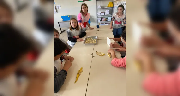 Educandos protagonizaram e puderam saborear um delicioso conteúdo em sala de aula