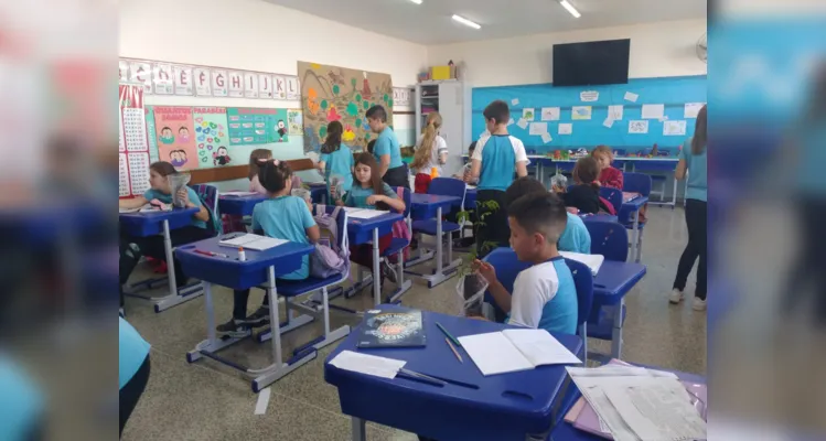 Alunos foram os verdadeiros protagonistas da ação ambiental em setembro