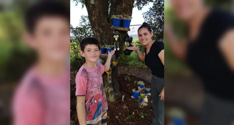 Os trabalhos envolveram os alunos e seus familiares na revitalização e nos cuidados dos espaços da escola