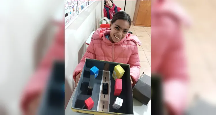 Como atividade final, os alunos precisaram elaborar uma maquete sobre uma área rural ou urbana