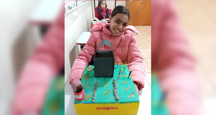 Como atividade final, os alunos precisaram elaborar uma maquete sobre uma área rural ou urbana