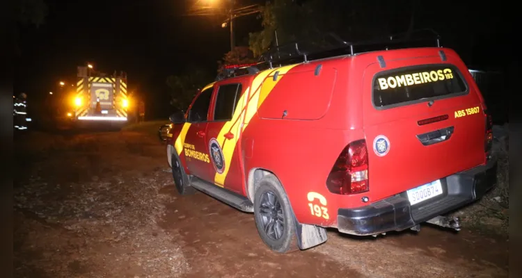 Equipes do Corpo de Bombeiros foram acionados até o local e interromperam o avanço do fogo