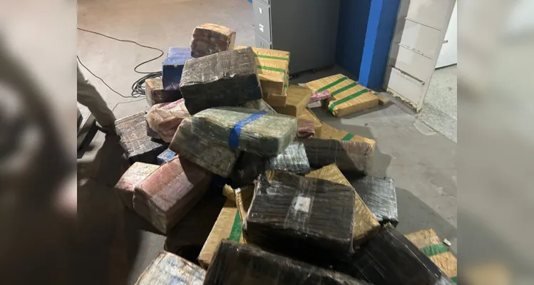 Droga estava escondida em sacas de trigo