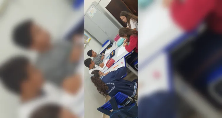 Educandos realizaram série de ações em sala de aula