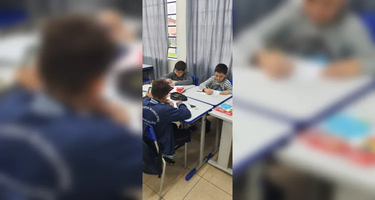 Educandos realizaram série de ações em sala de aula