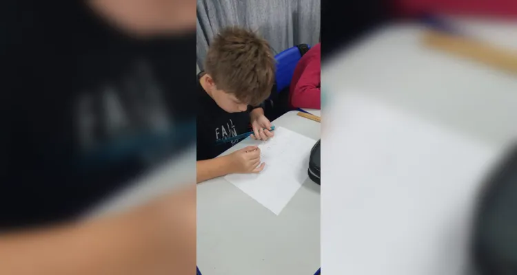 Educandos realizaram série de ações em sala de aula