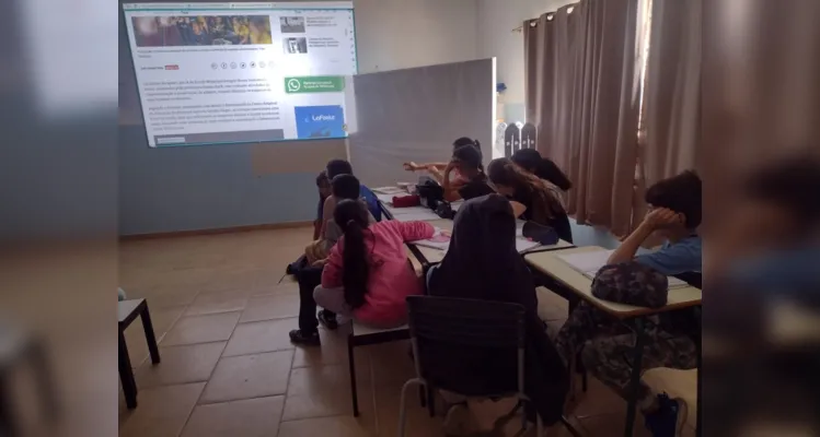 Os trabalhos envolveram projetos da escola e contaram com amplo auxílio da Vamos Ler - Geração Digital