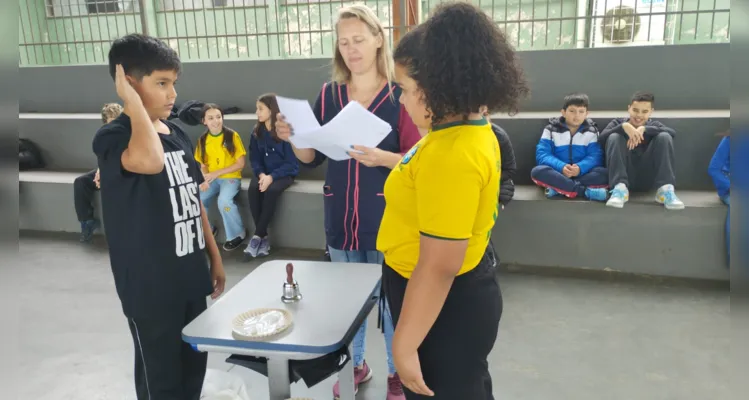 As atividades envolveram toda a escola, que auxiliou na preparação da turma do quinto ano