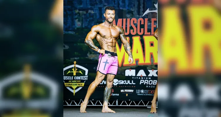 Atleta segue para a capital competir na Musclecontest Paraná Classic