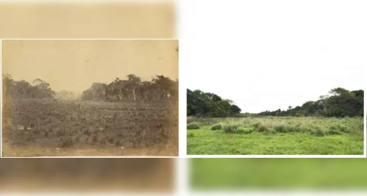 Boqueirão, onde paraguaios e brasileiros duelaram em 1866, com milhares de baixas para os dois lados. Imagem da época e atual