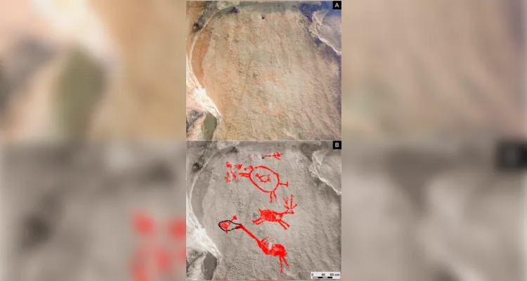 Os estudos realizados pelos pesquisadores do projeto PGRupestre mostraram que os tipos de figuras mais representadas são as incompletas ou manchas 