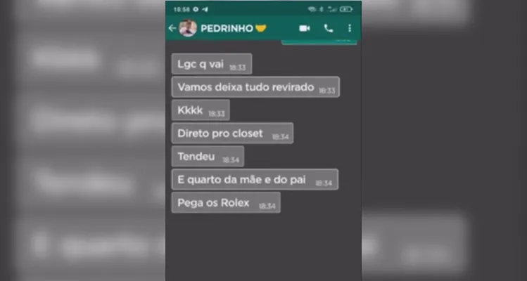 Confira o registro das conversas