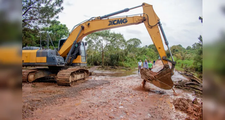 Desta vez, o grande volume de chuvas elevou em muito o nível de córregos e arroios nos distritos do município