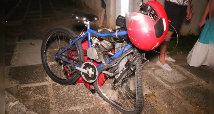 Bicicleta estava sendo conduzida por um homem de 28 anos.