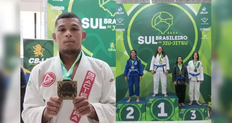 Atletas de São Mateus do Sul se destacam no Sul-Brasileiro de Jiu-Jitsu