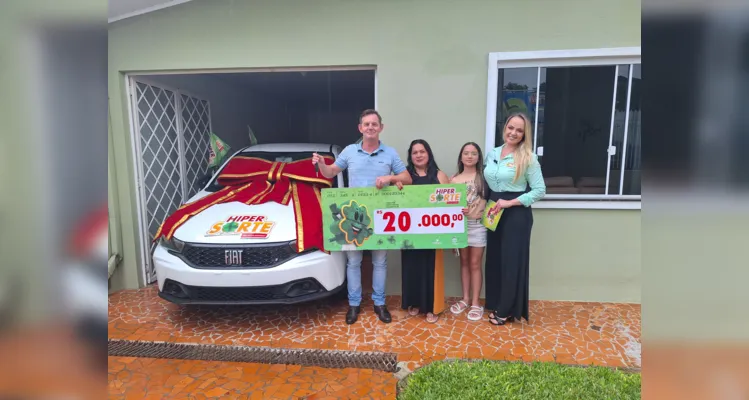 Marcio Just levou para casa um Fiat Argo, zero km, e mais R$ 20 mil