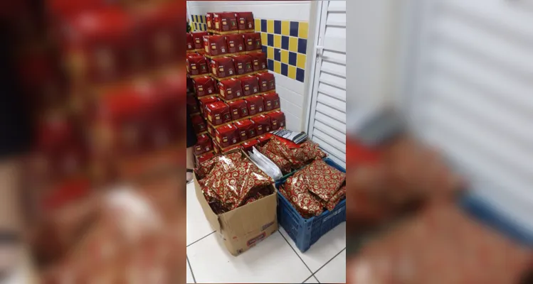 Cada participante foi presenteado com um panetone.