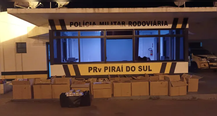 Polícia Militar apreende 12 mil cigarros eletrônicos em Piraí do Sul