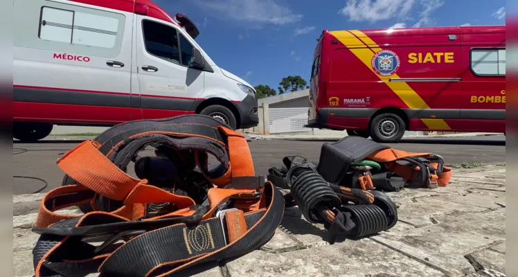 Trabalhador cai de poste no Órfãs