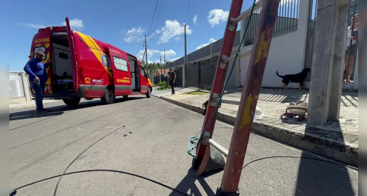 Trabalhador cai de poste no Órfãs