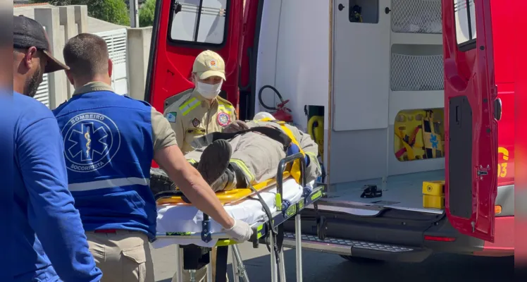 Trabalhador cai de poste no Órfãs