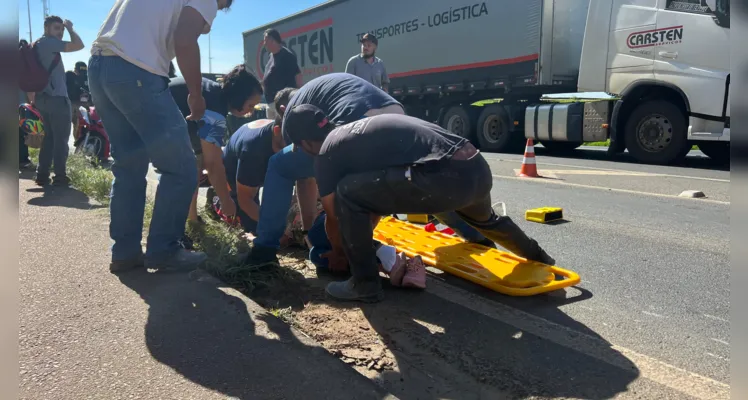 O Samu foi acionado para prestar atendimento médico às vítimas