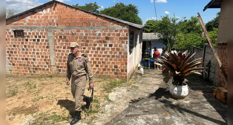 Segundo informações levantadas no local, havia uma ligação elétrica entre a casa da frente e a casa dos fundos do terreno.