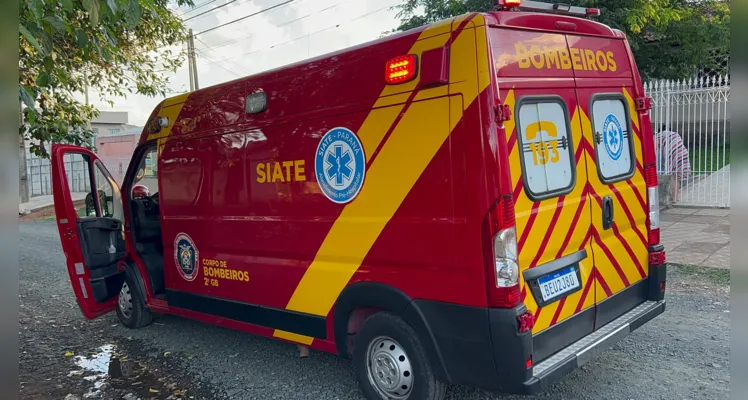 Equipe do Corpo de Bombeiros (Siate) realizou o atendimento médico no local.