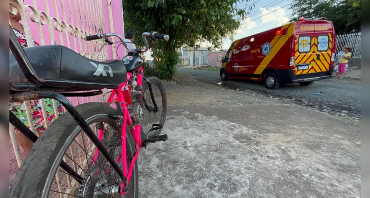 Criança é atropelada por bicicleta motorizada em Ponta Grossa