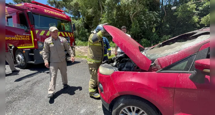 Carro, modelo Ford EcoSport, era conduzido por um casal de idosos. 