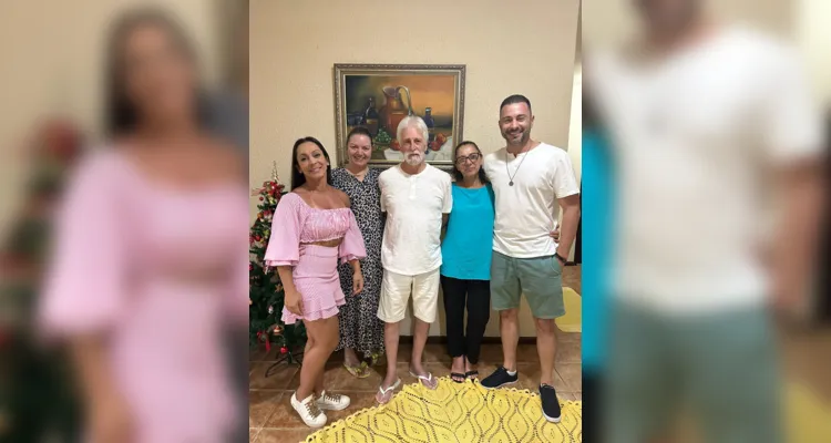 Dantielle, Danielle, Aldo Fraccaro, Rosângela e Daniel Milla
Fraccaro