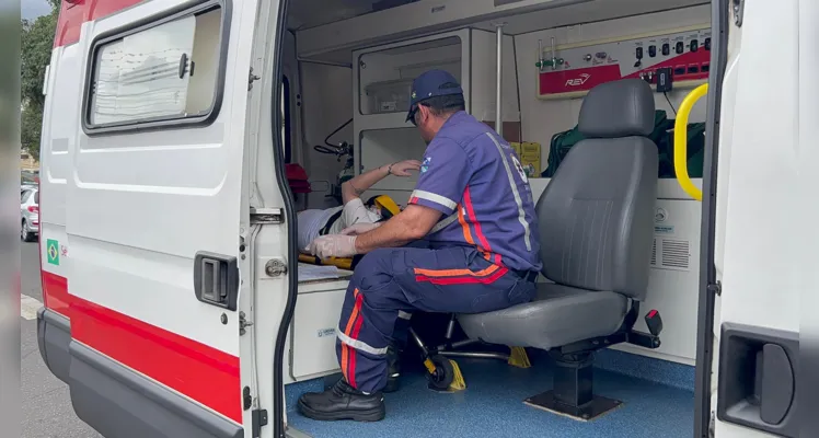 Acidente ocorreu na Avenida Monteiro Lobato e envolveu um Fiat Pálio, uma caminhonete Ford Ranger, uma caminhonete Chevrolet S10 e uma motocicleta Yamaha 150.