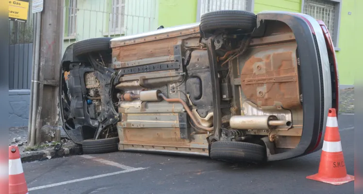 Acidente no centro de PG impressiona motoristas