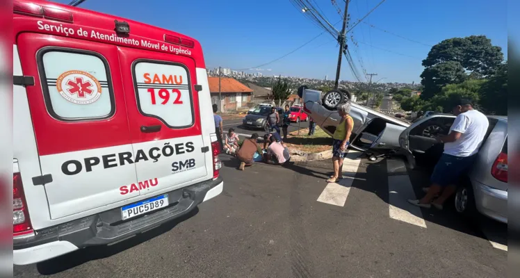 Acidente próximo ao Lago de Olarias deixa dois motoristas feridos