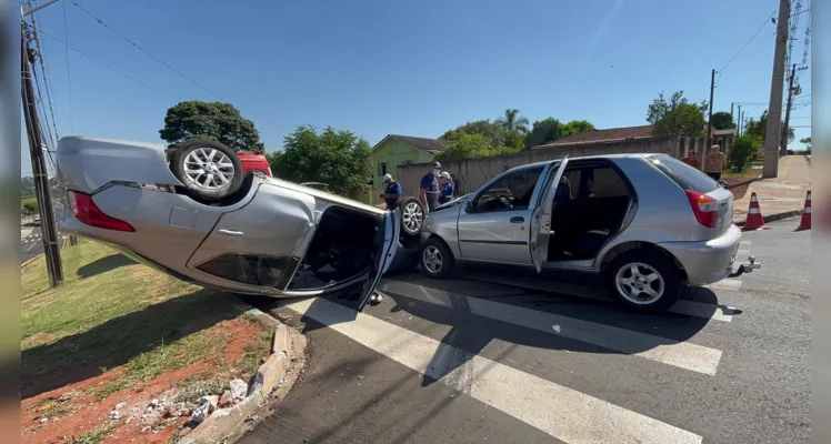 Acidente próximo ao Lago de Olarias deixa dois motoristas feridos