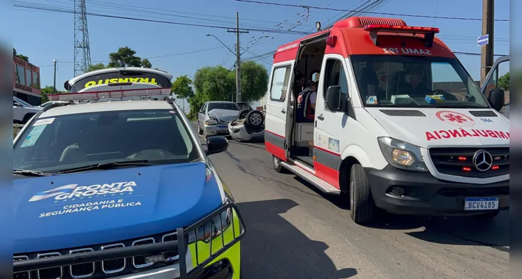 Acidente próximo ao Lago de Olarias deixa dois motoristas feridos