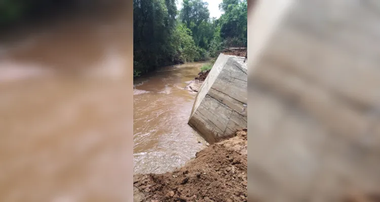 Prefeitura de Tibagi conclui primeira parte da ponte do Barreiro