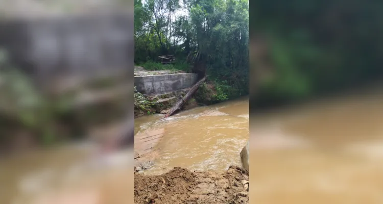 Prefeitura de Tibagi conclui primeira parte da ponte do Barreiro