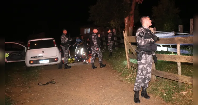 Equipes da PM e do Samu foram até o local da ocorrência