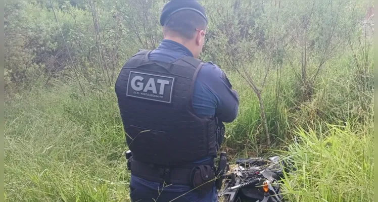 Guarda Municipal encontra moto 'depenada' em PG
