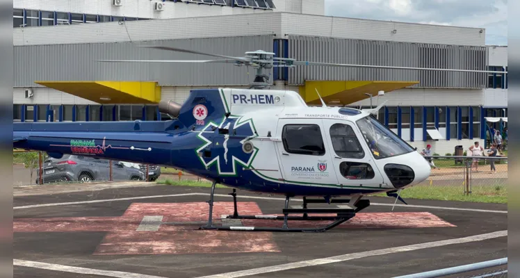 Adolescente fica ferido após grave acidente; aeromédico acionado
