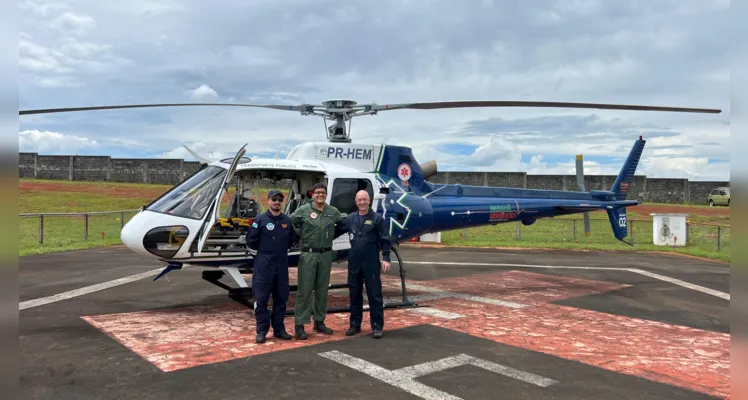 Adolescente fica ferido após grave acidente; aeromédico acionado